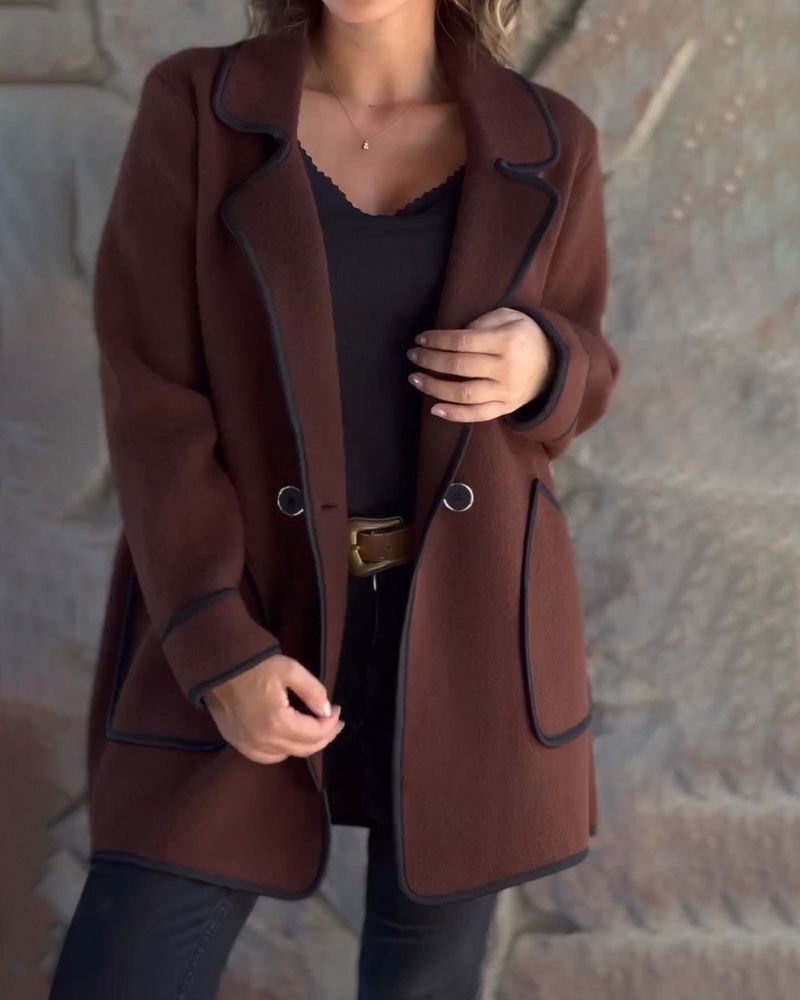 Drune | Kontrastfarbe Freizeitjacke