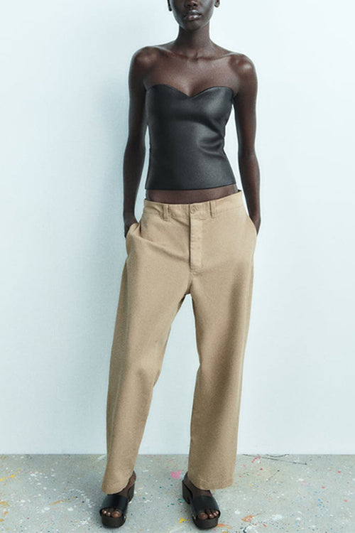 Drune | Rosiedress Bandeau Metallic Crop Tube Top