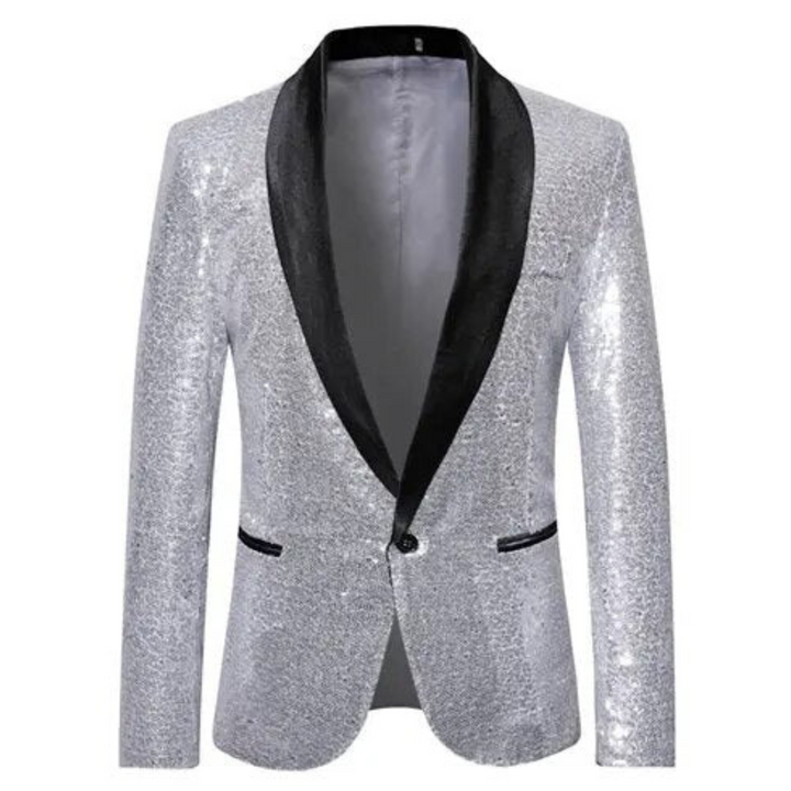 Drune | Herren Blazer mit Pailletten Feier