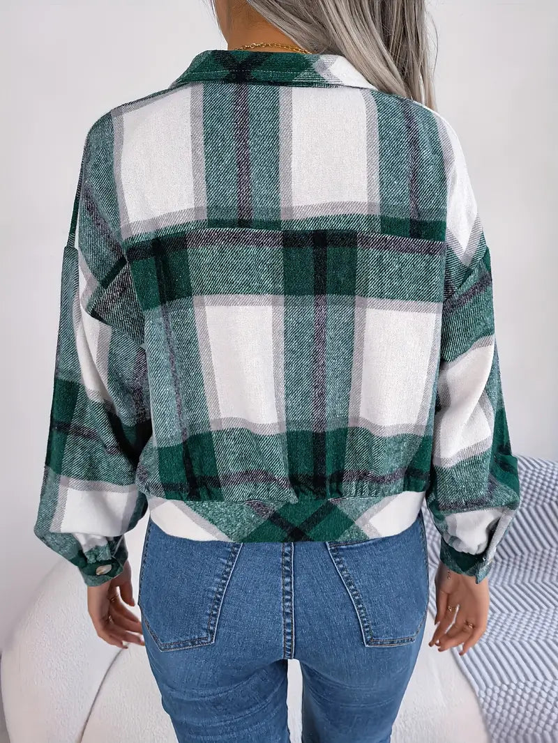Drune | Karierte Flanelljacke - Kurzschnitt