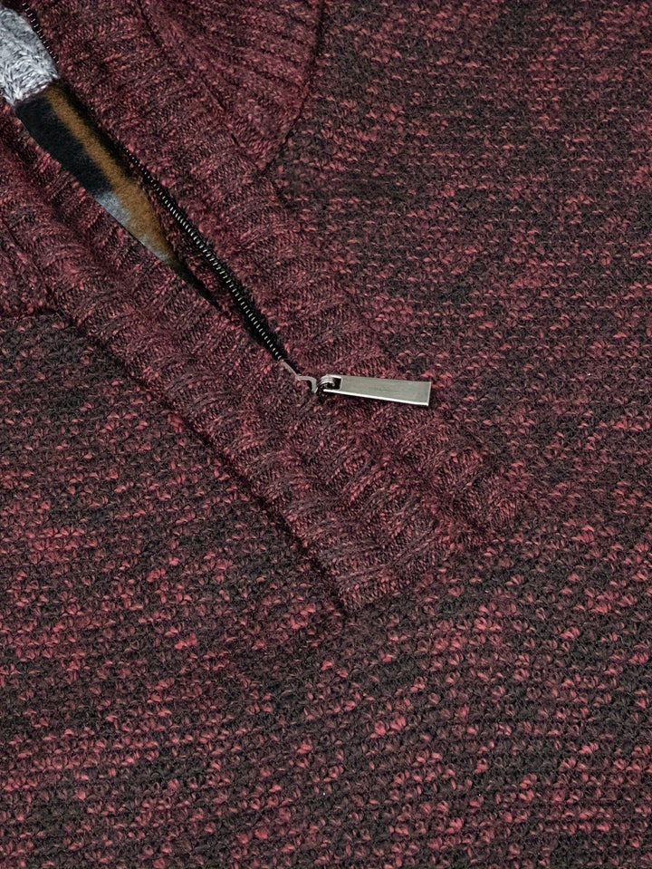 Drune | Lässiger Pullover mit Reißverschluss für Männer