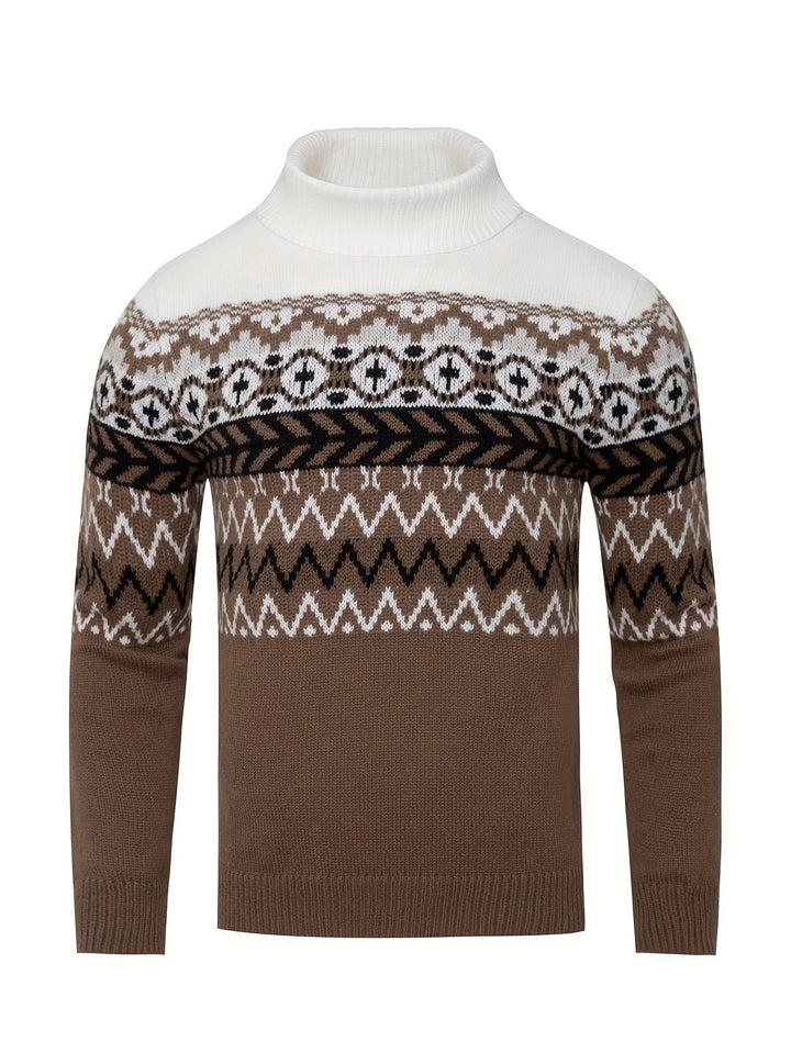 Drune | Lässiger Rollkragenpullover für Herren in schmaler Passform