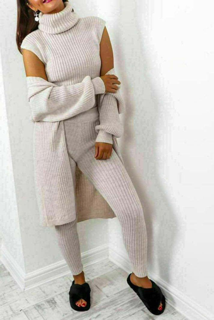 Drune | 3-teiliges Strick-Loungewear