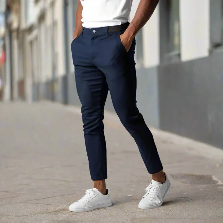 Drune | Slim Fit Chinos Baumwoll Stretch Knöchellang Bequem Und Vielseitig