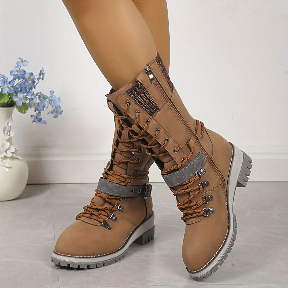 Drune - Elegante Gestrickte Thermo-Stiefel