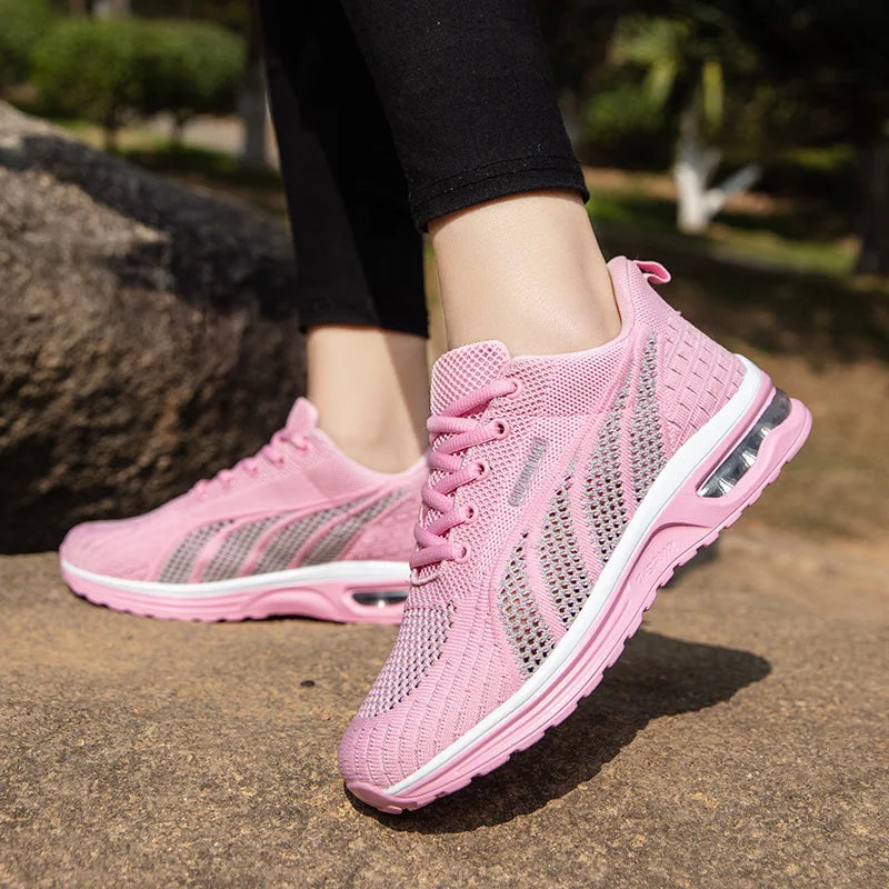 Lebendige Rosa Laufschuhe Drune