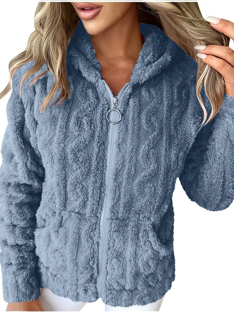 Drune | Weiches Kapuzen Sweatshirt mit Reißverschluss