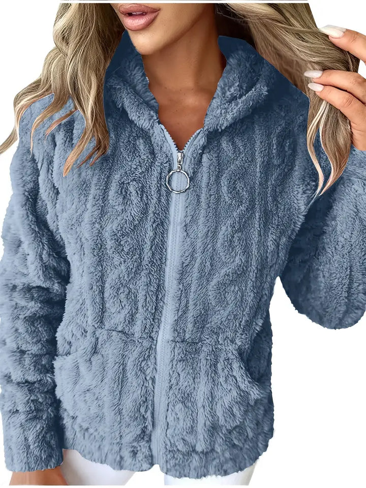 Drune | Weiches Kapuzen Sweatshirt mit Reißverschluss