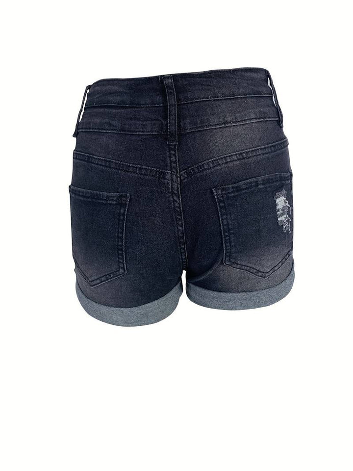Drune | Gerippte Jeansshorts für Frühling/Sommer