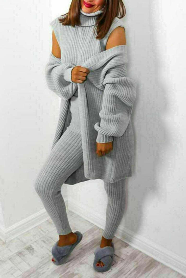 Drune | 3-teiliges Strick-Loungewear