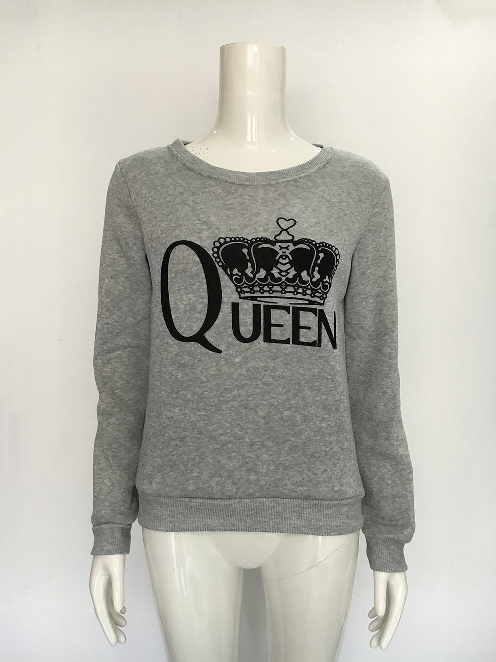 Damen Sweatshirt mit königlichem Aufdruck Drune