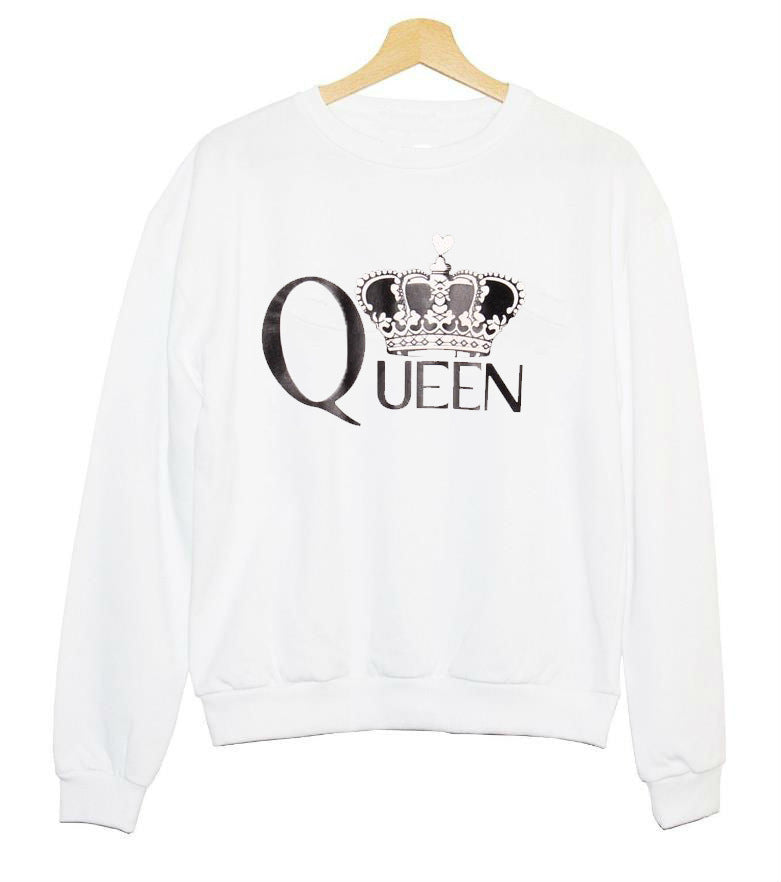 Damen Sweatshirt mit königlichem Aufdruck Drune