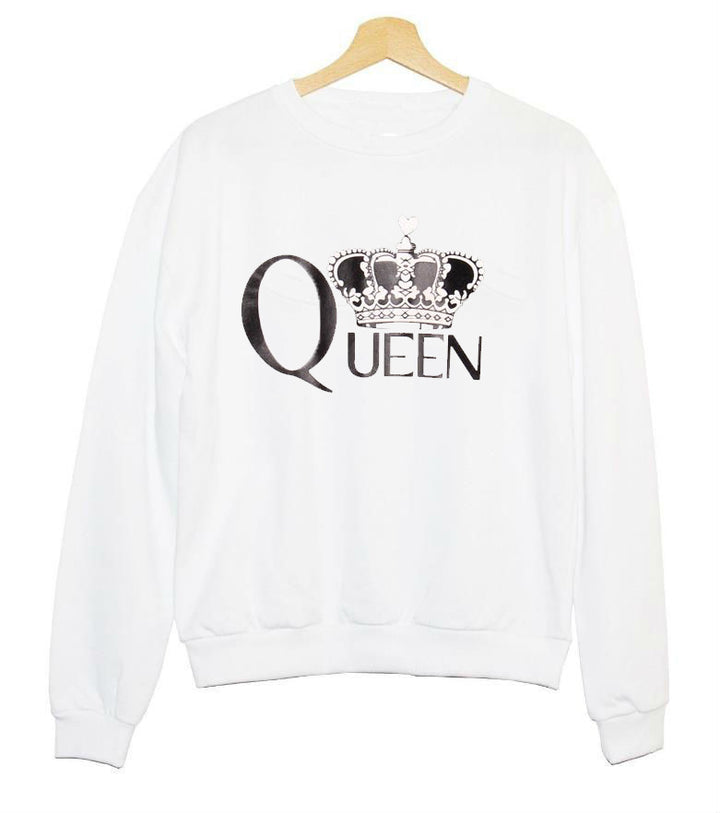 Damen Sweatshirt mit königlichem Aufdruck Drune