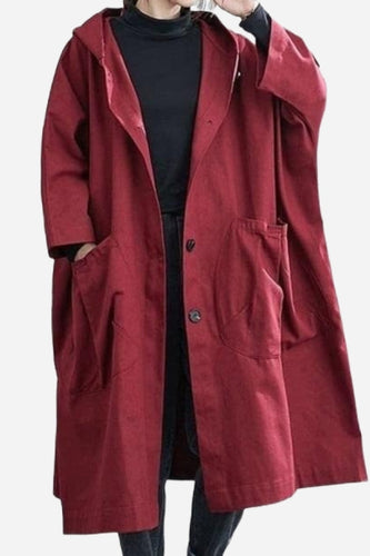 Drune | Windjacke Weinrot