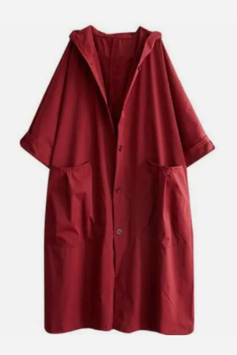 Drune | Windjacke Weinrot