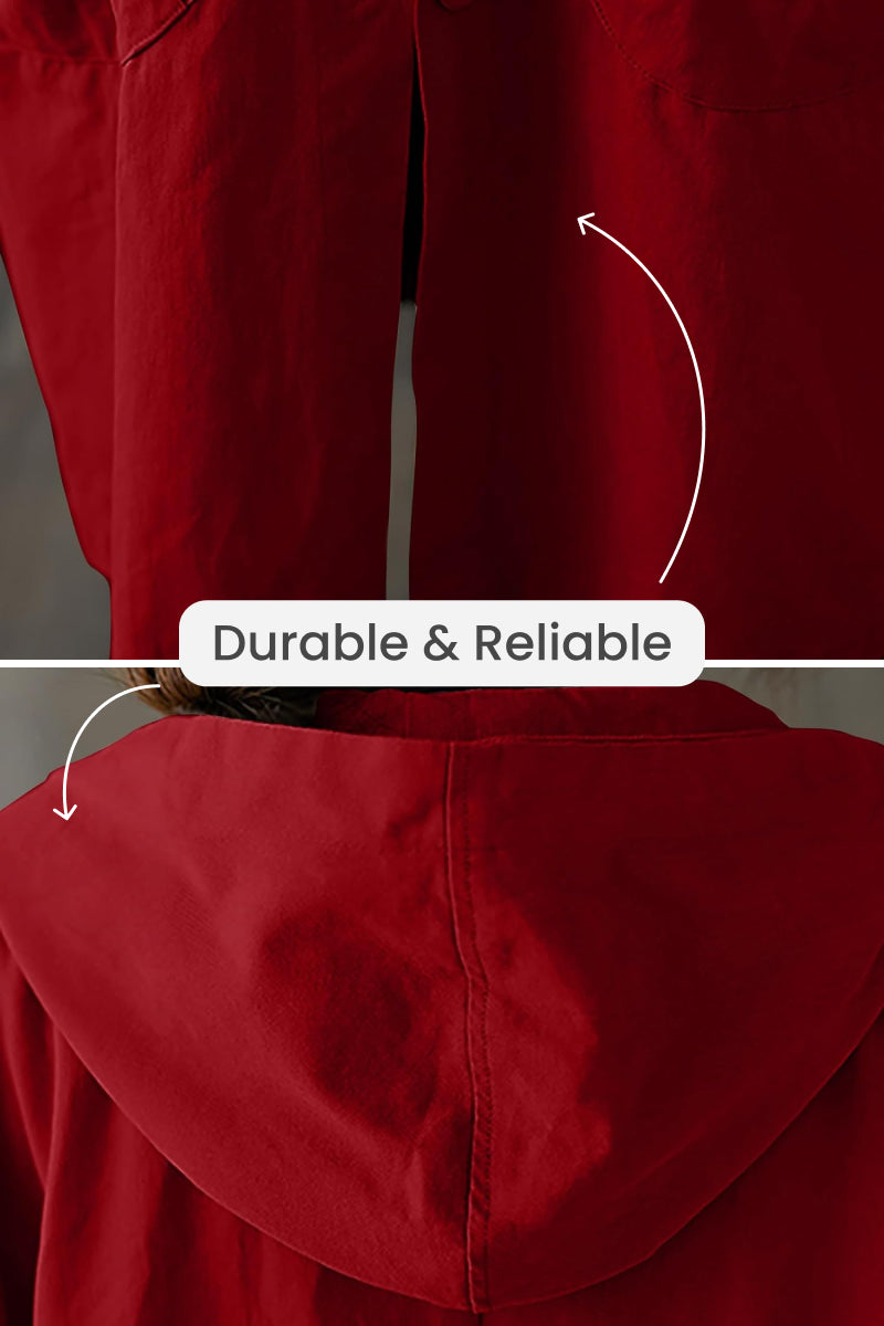Drune | Windjacke Weinrot