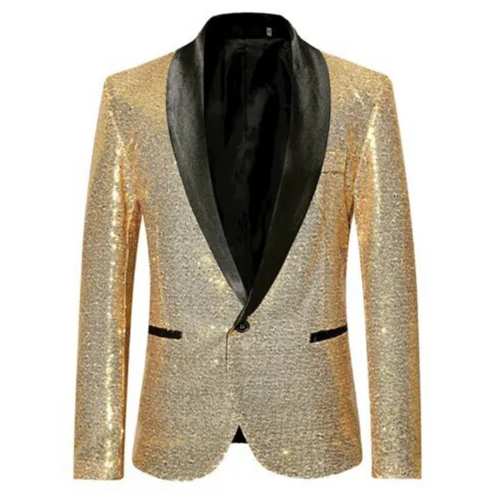 Drune | Herren Blazer mit Pailletten Feier