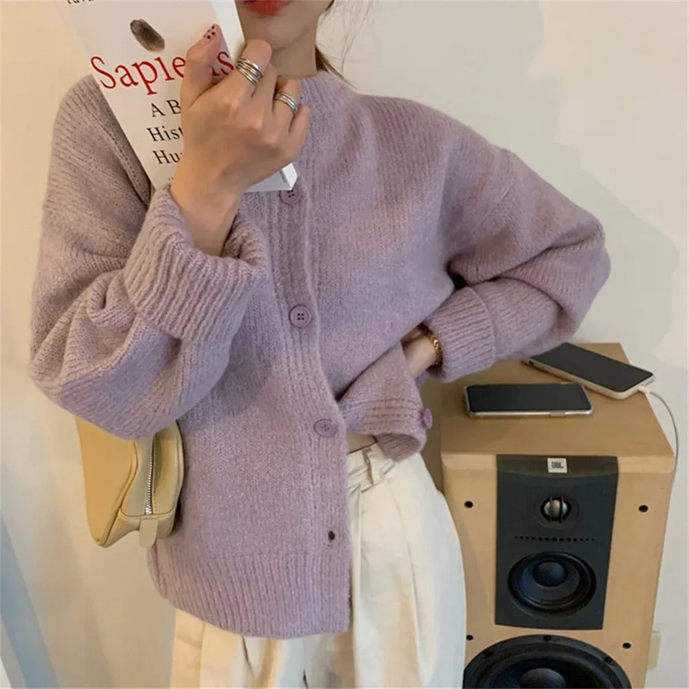 Drune | lässiger Strickcardigan-Pullover