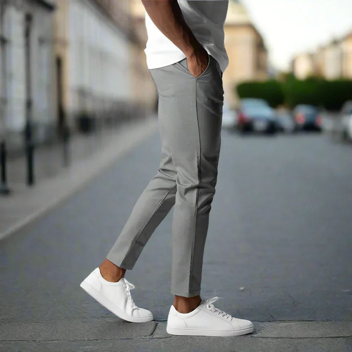 Drune | Slim Fit Chinos Baumwoll Stretch Knöchellang Bequem Und Vielseitig