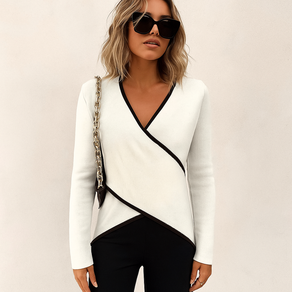 Drune | V-Ausschnitt Langarmpullover