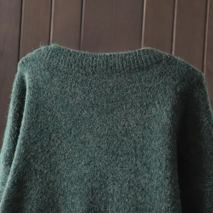 Drune | Modische Strickjacke mit Blumenmuster für Frauen