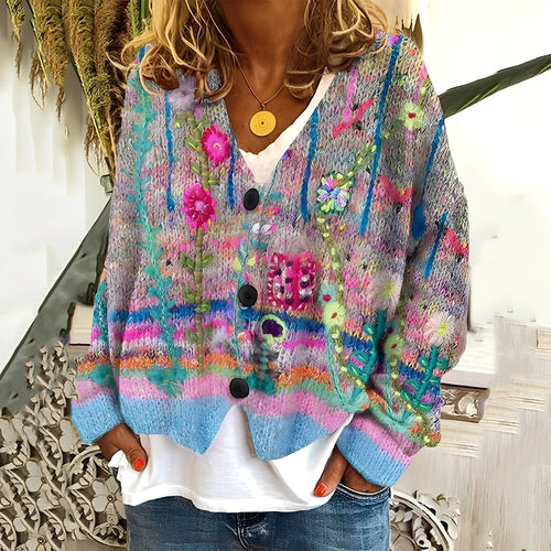 Drune | Gemütlicher, weicher Damenpullover mit Muster
