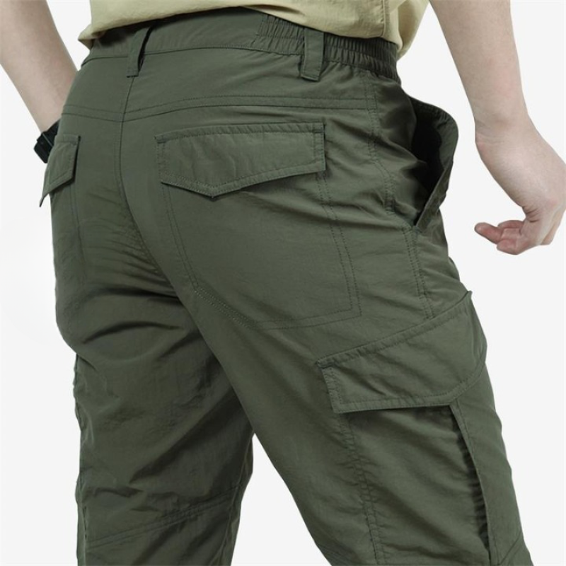 DruneFunktionale und Stilvolle Herren Cargo Hose mit Praktischen Klappen Taschen