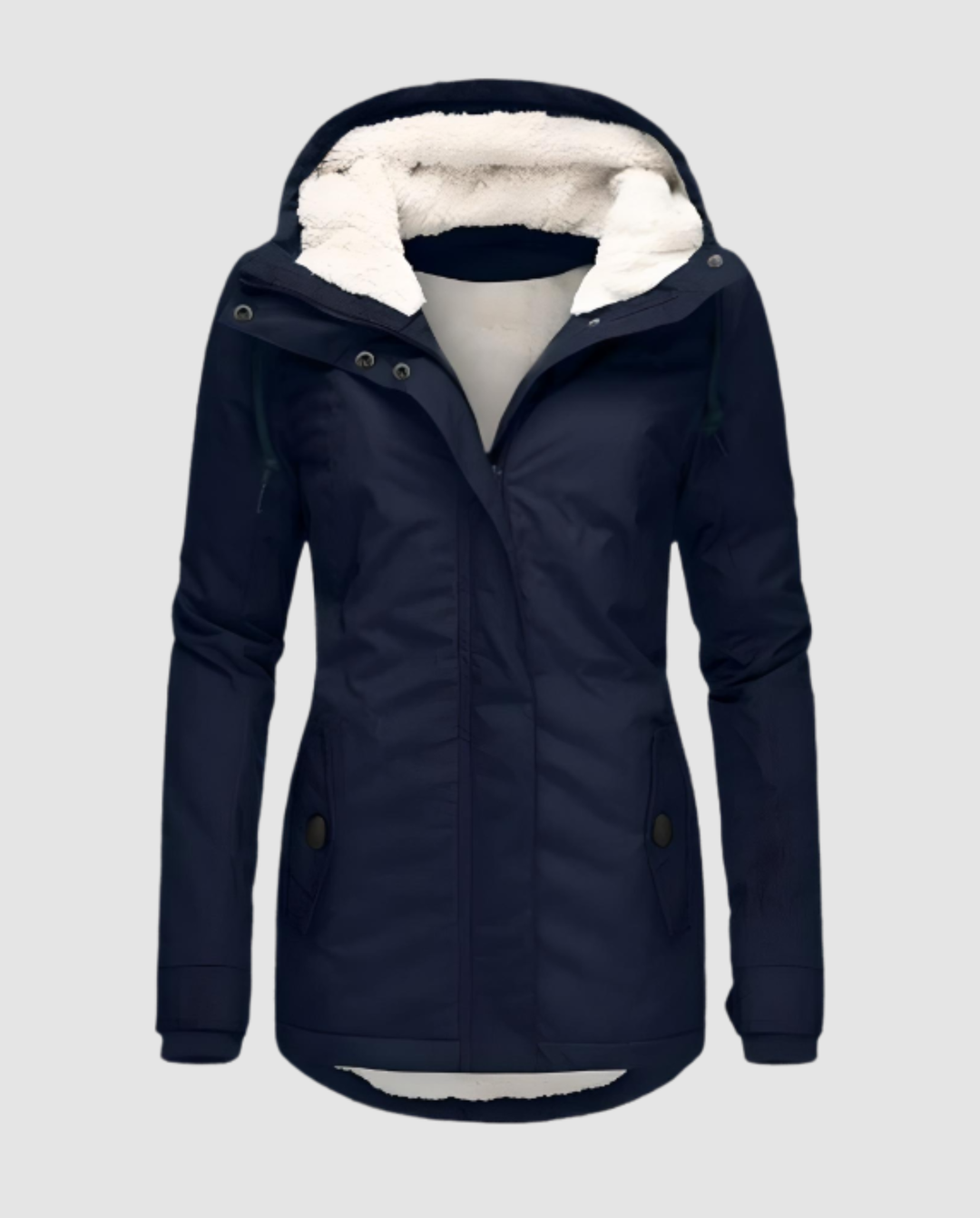 Lange Gefütterte Winterjacke Damen | Drune