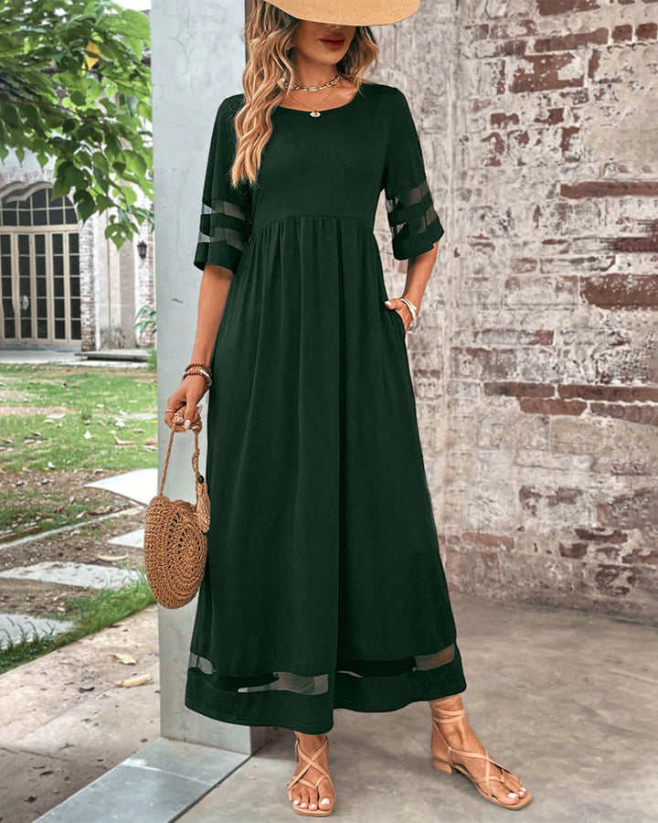 Drune | Elegantes Kleid mit Rundhalsausschnitt