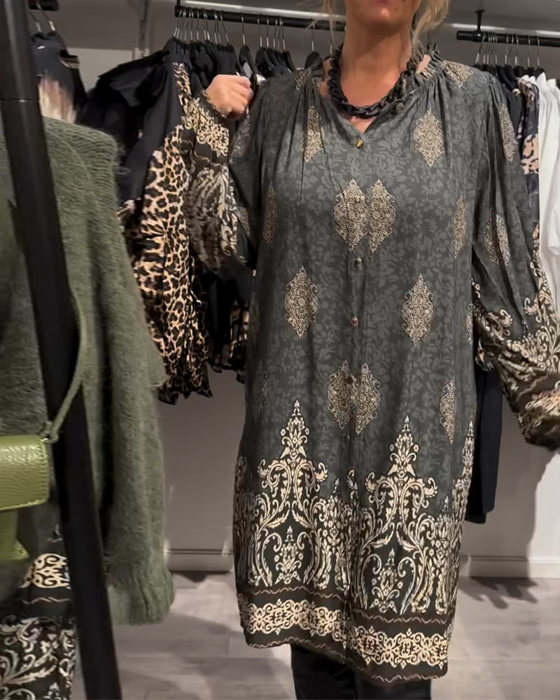 Drune | Revers und Button Down Vintage Print