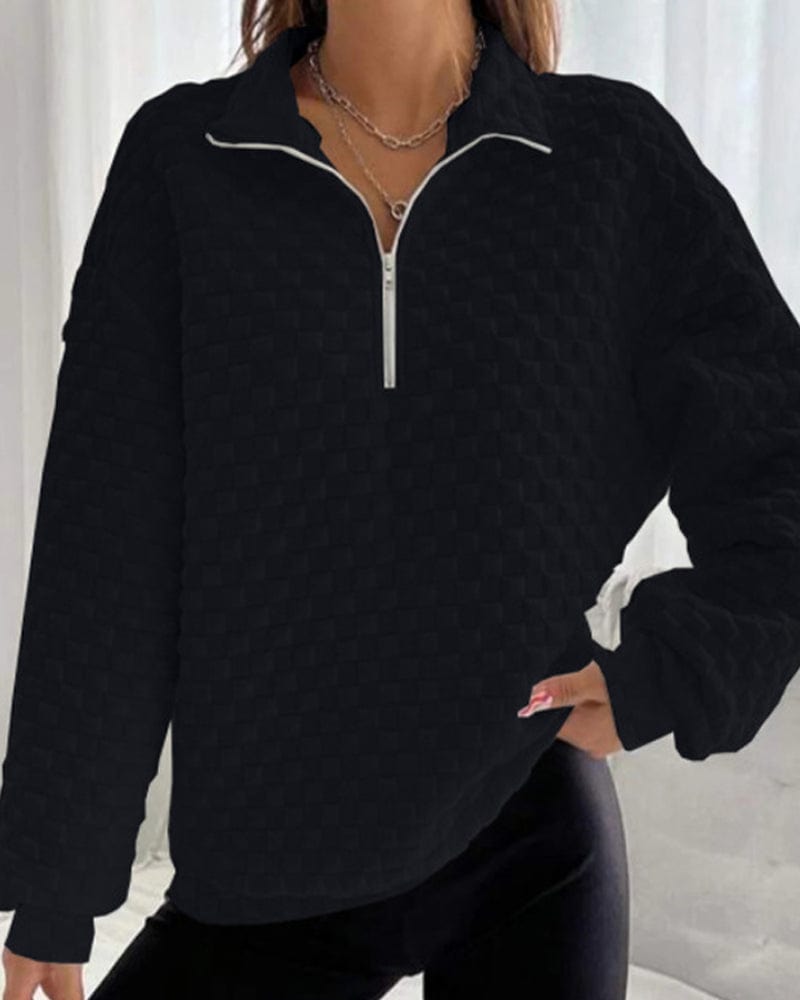 Drune | Zip-up Pullover Chic Modern Stil Ideal für den Winter