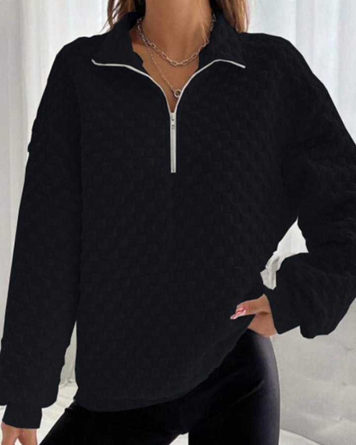 Drune | Zip-up Pullover Chic Modern Stil Ideal für den Winter