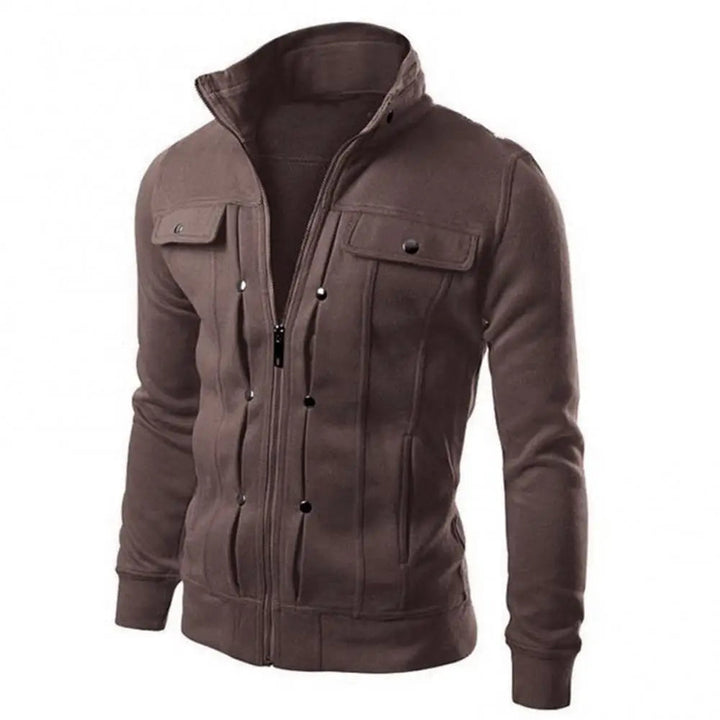 Drune | warme Slim-Fit-Winterjacke mit Stehkragen für Herren - Ideal für Herbst/Winter