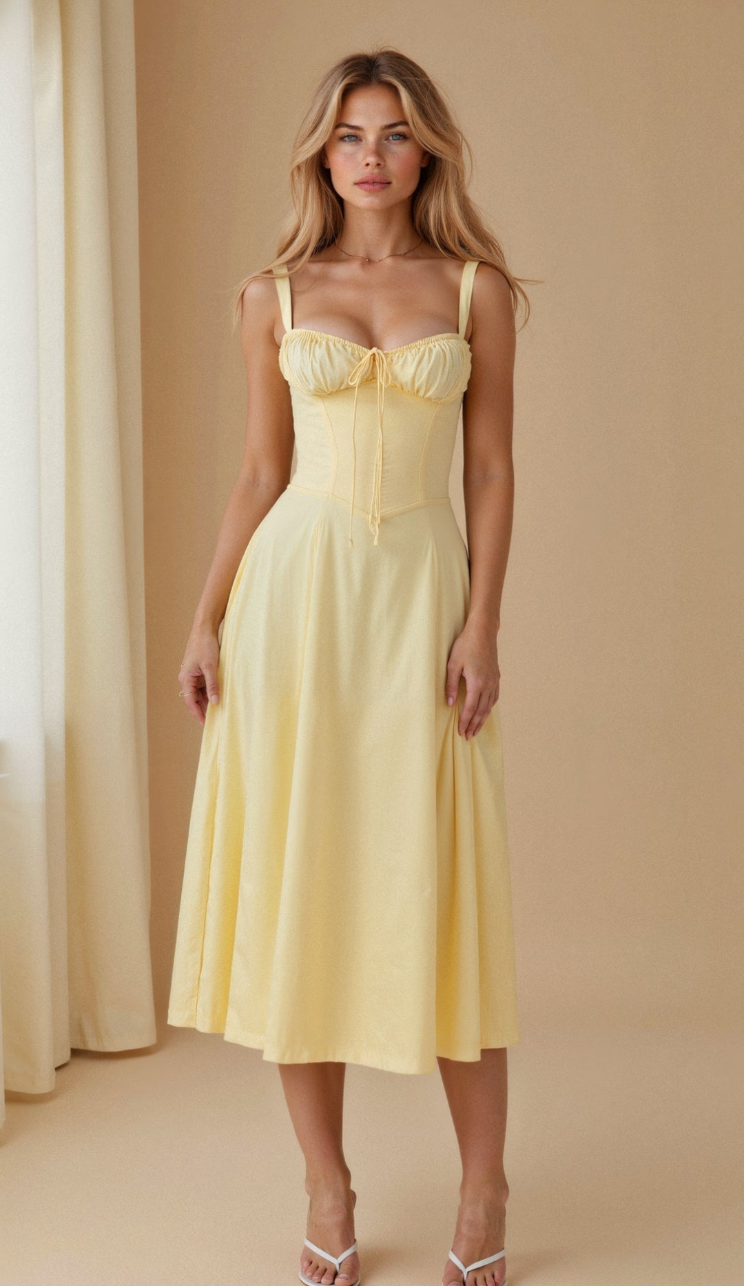 Drune | Blumen Kleid für Frauen Midi