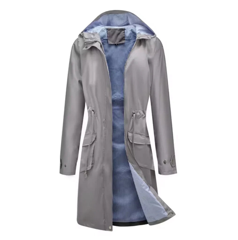 Drune | Kapuze Langes Modell Wasserabweisend Verstellbare Taille Taschen