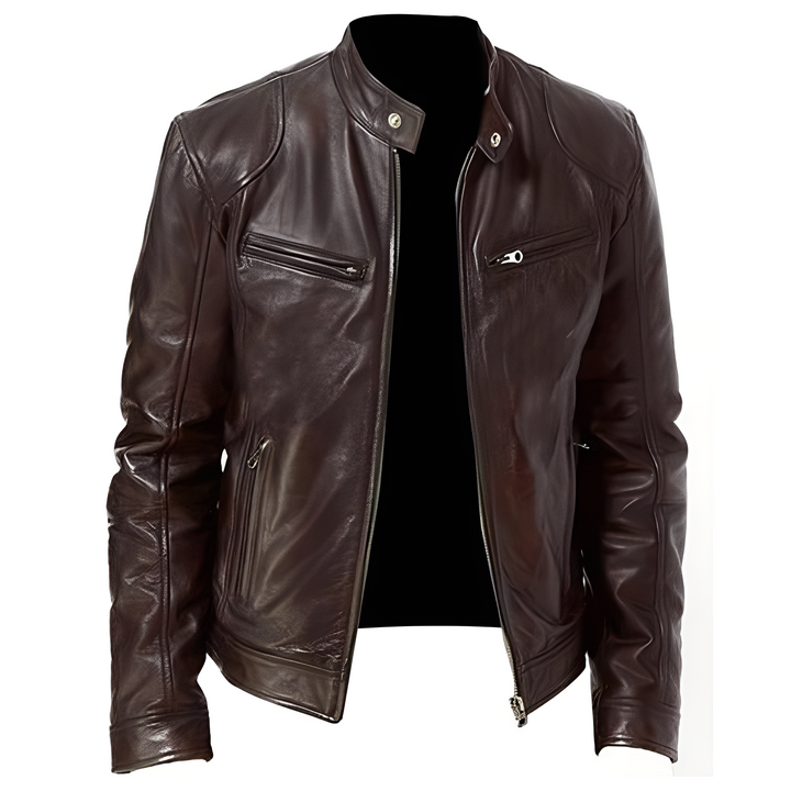 Drune | Freizeit PU Lederjacke für Männer