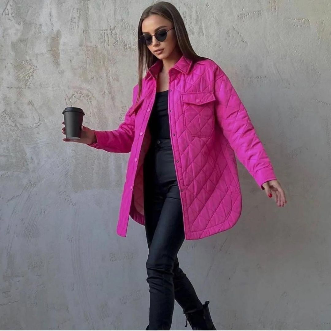 Drune | Klassische gesteppte Jacke mit Druckknöpfen