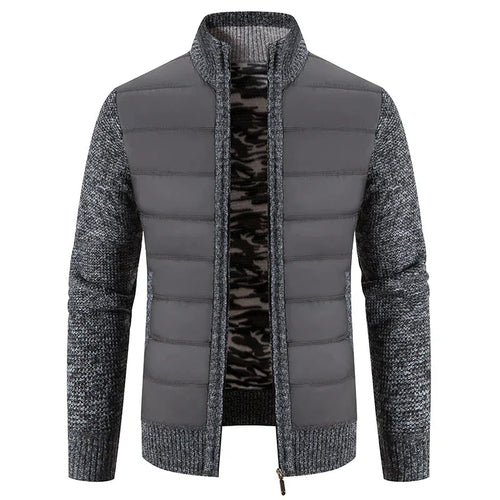 Drune | Hybridjacke Aus Gesteppter Strickware Für Herren