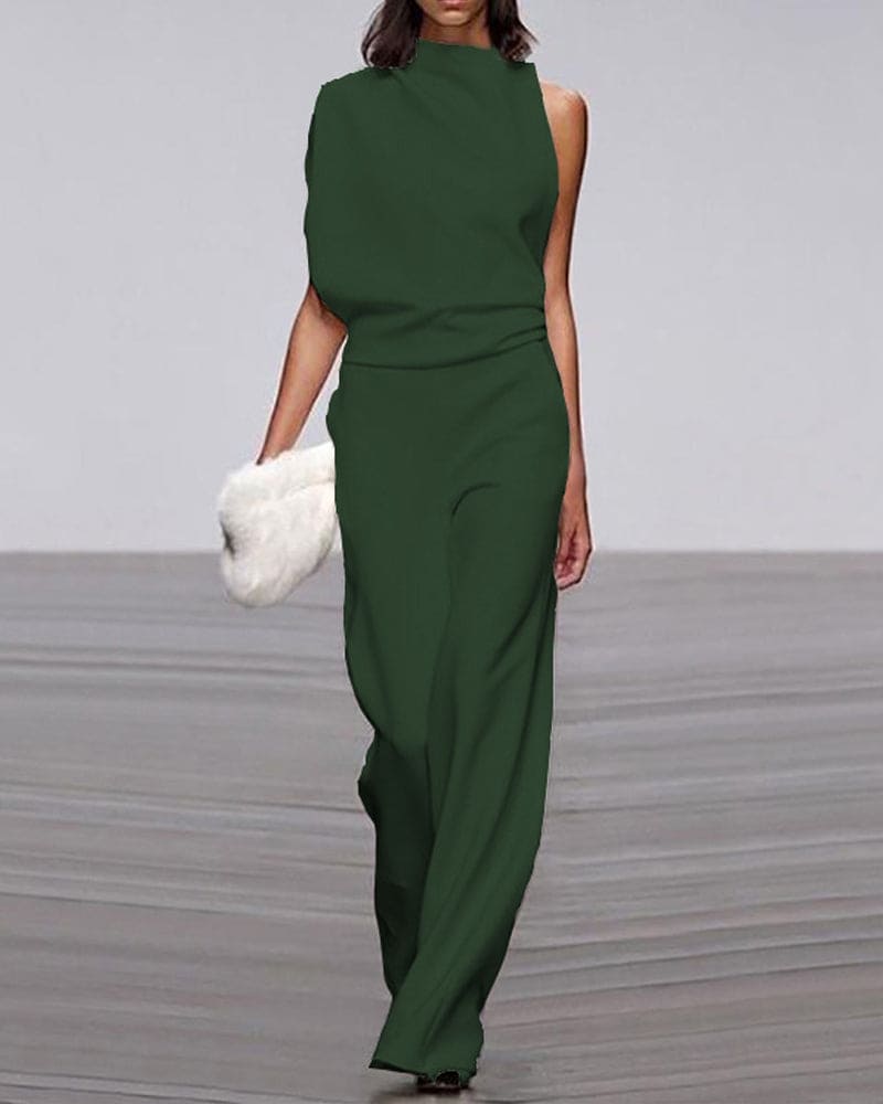 Drune | Premium Ein Schulter Jumpsuit