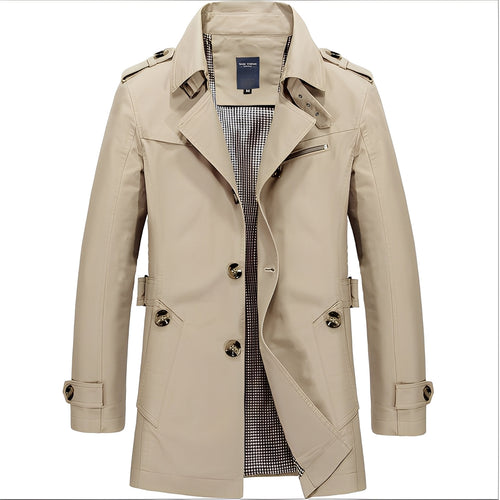 Drune | Lässige Mid-Länge Windjacke für Männer