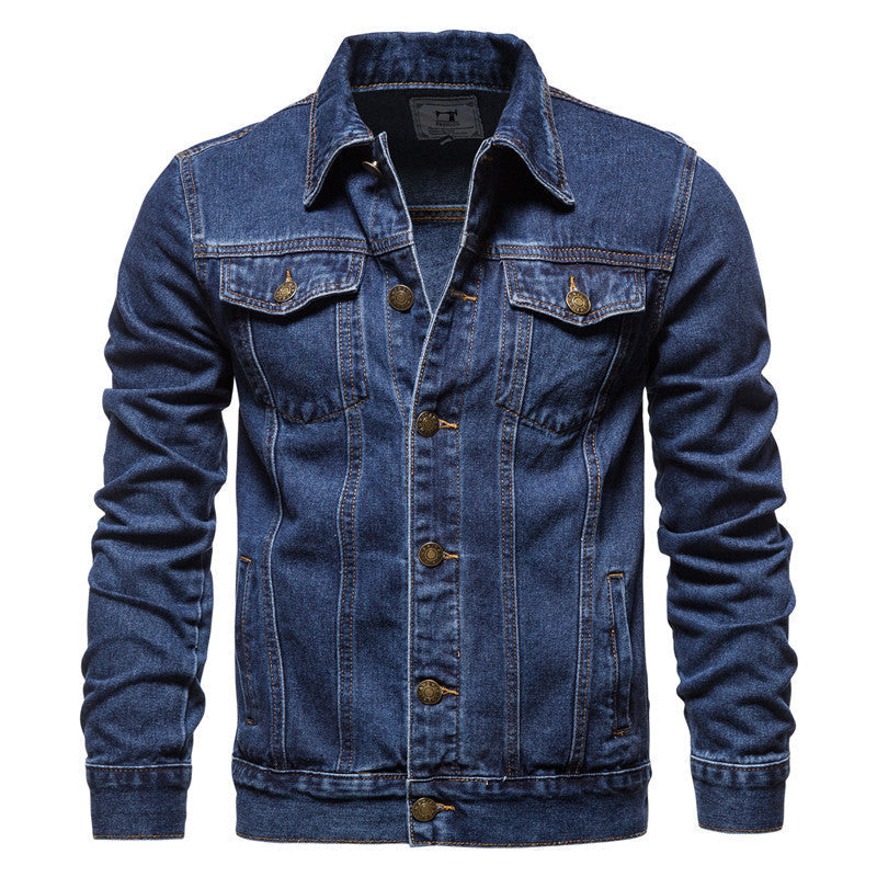 Drune | Klassische Denim Truckerjacke für Herren