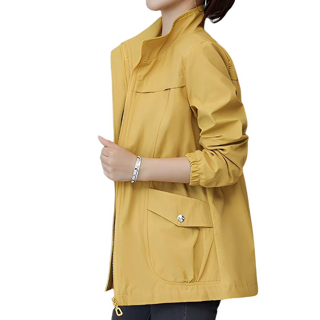 Drune | Stylische Jacke mit verstellbarem Bund für Frauen