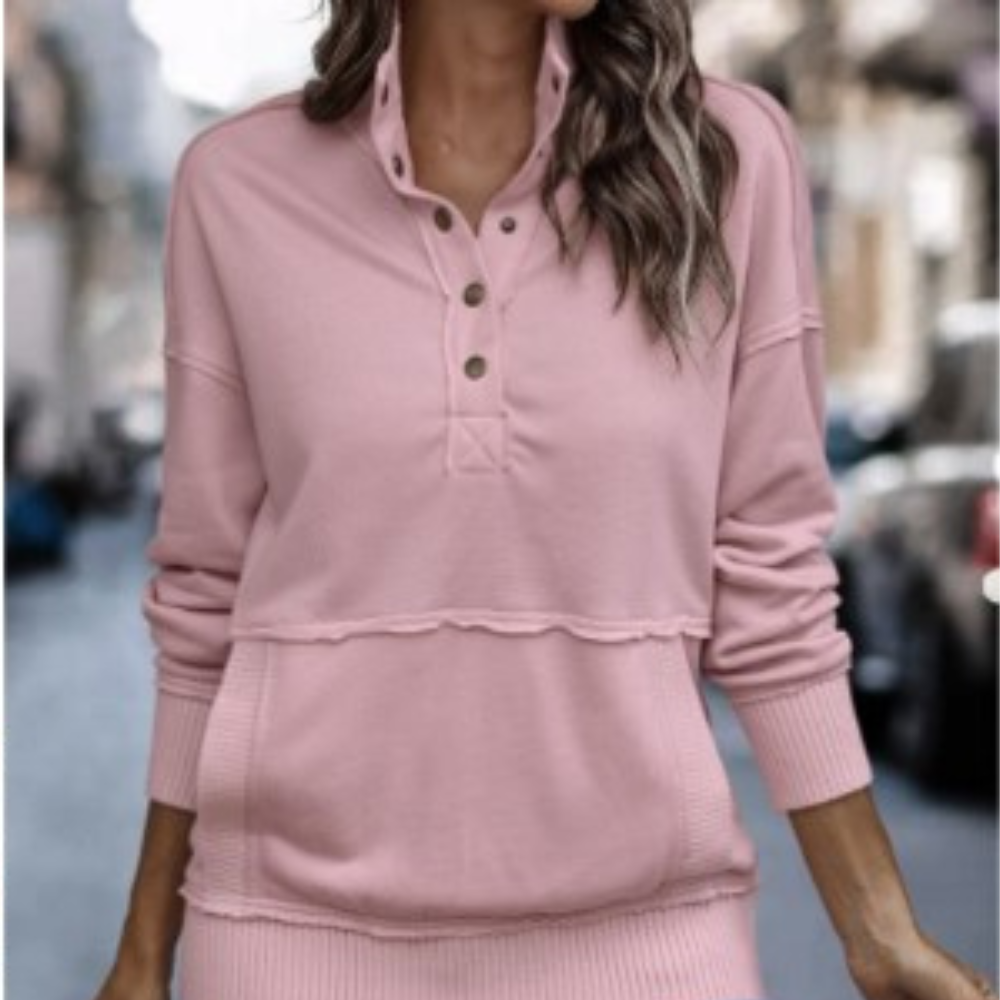 Drune | Pullover Bequem & Basic Lange Ärmel Weicher Stoff