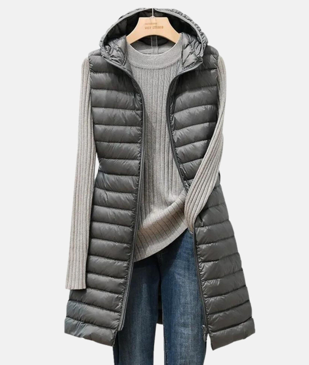 Drune | Ärmelloser Mantel Lässiger Zeitloser Stil Ideal für den Winter