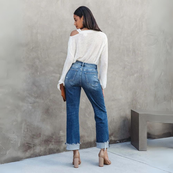 Drune | Hoch Geschnittene Jeanshose