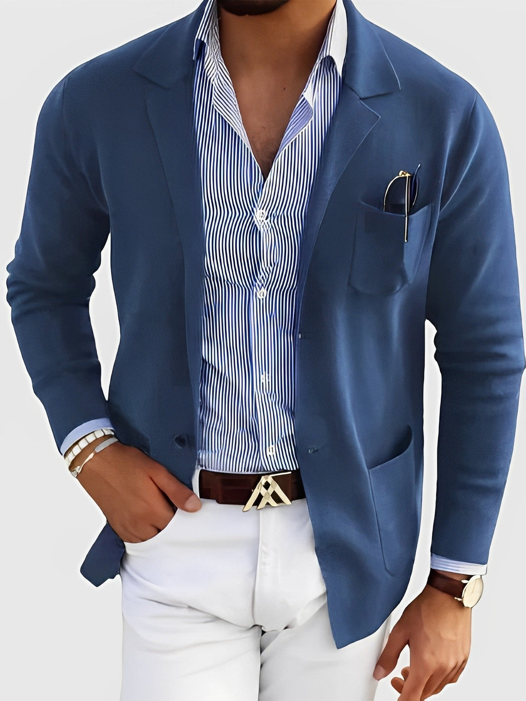 Drune | Lässiger Cardigan mit Taschen für Männer
