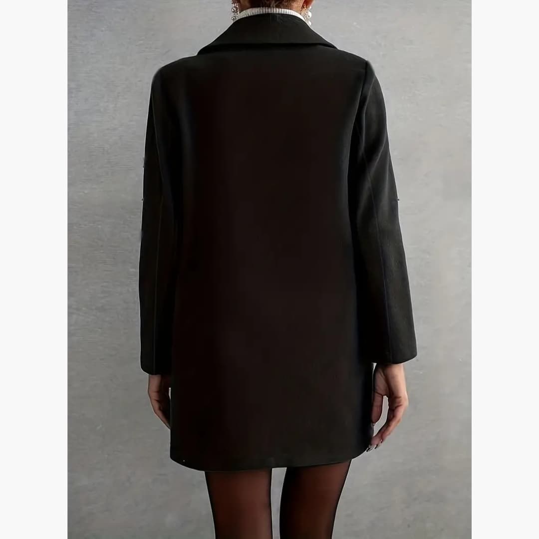 Drune | Stilvolle Mittel Lange Mantel Für Damen