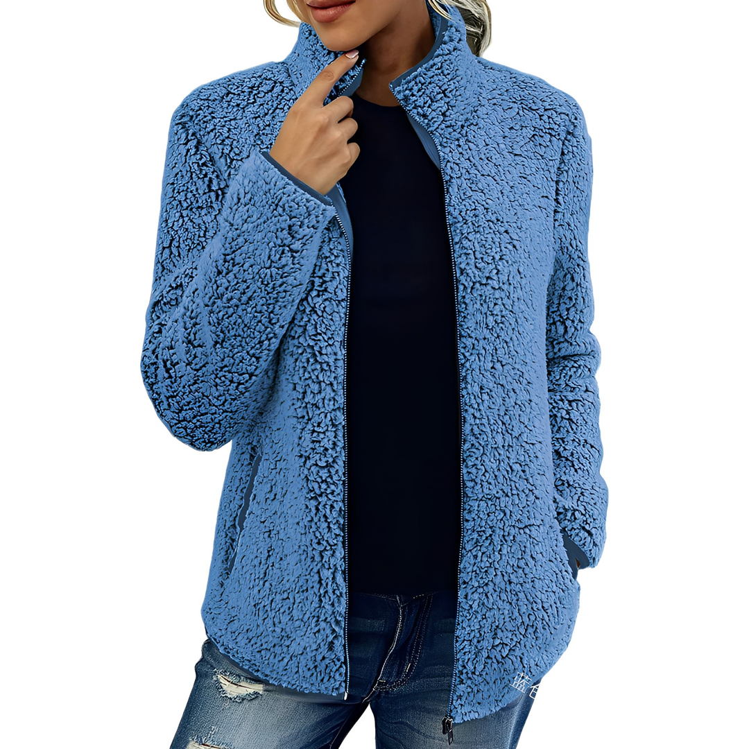 Drune | Eleganter Fleece-Veloursmantel für Damen