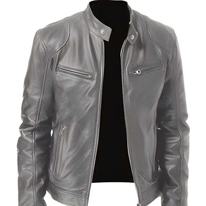 Drune | Lässige, figurbetonte Lederjacke für Männer