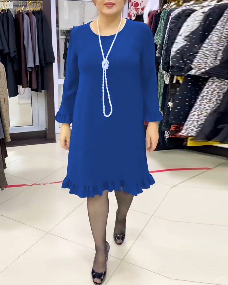 Drune | Patchwork Kleid mit Rüschen